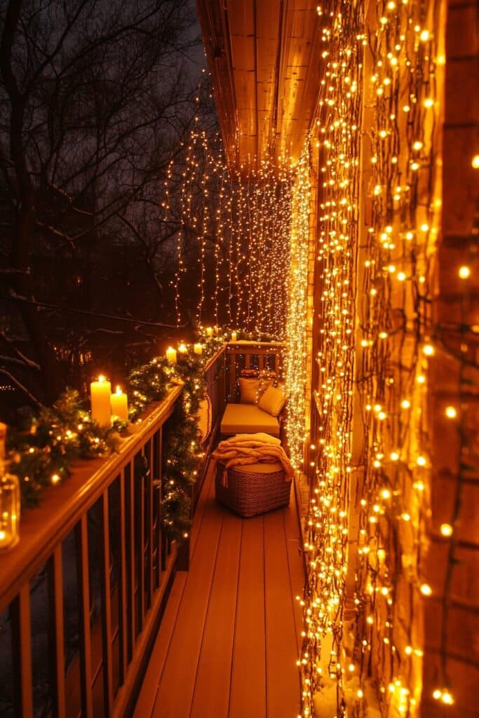 Twinkling Balcony Glow