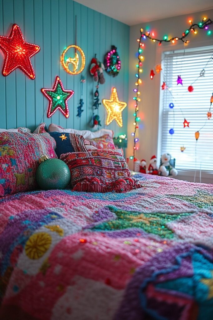 Vibrant Christmas Teen Room