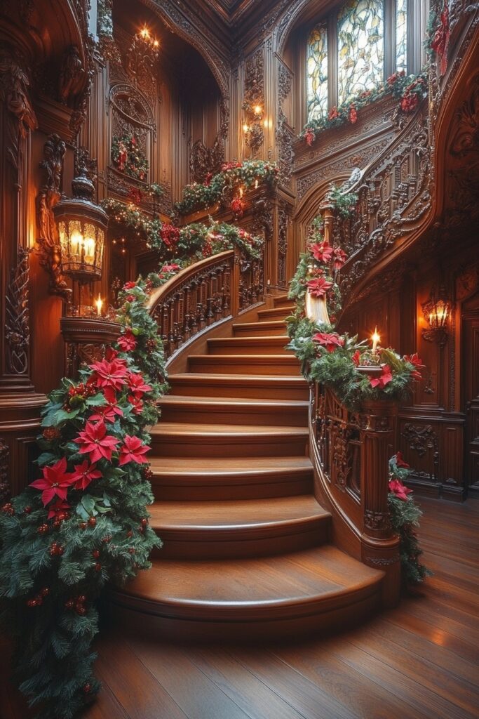 Victorian Staircase Grandeur