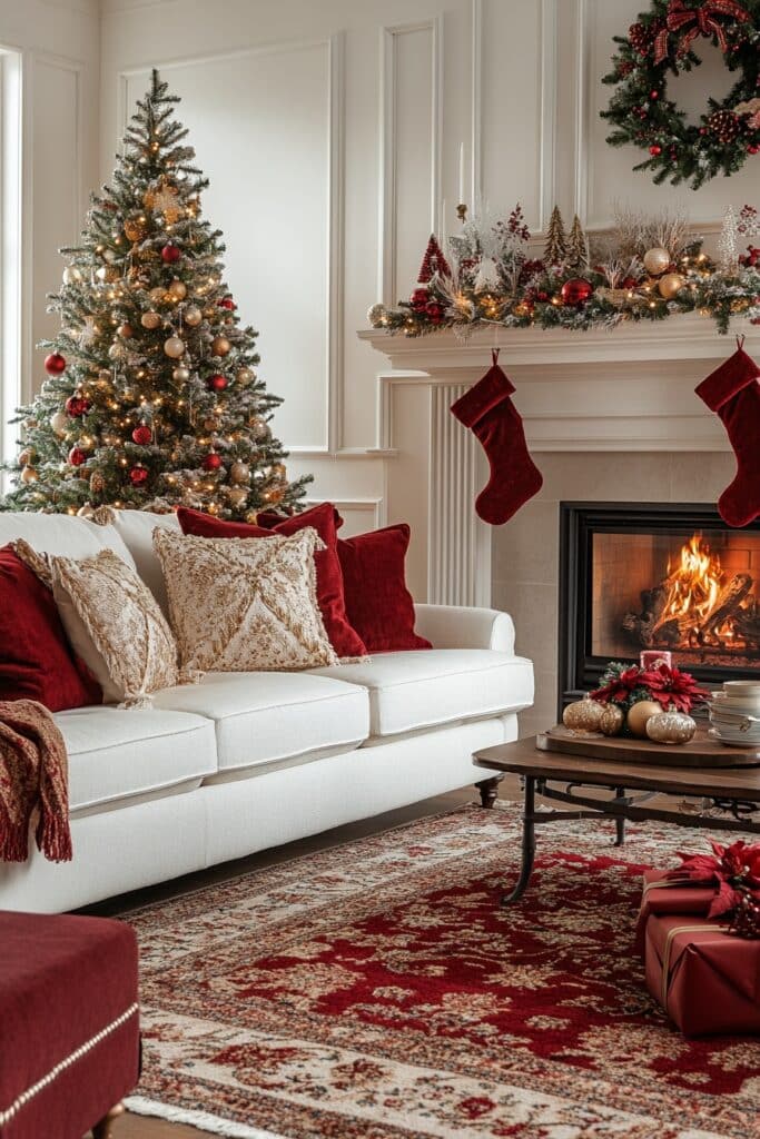 Warm Holiday Living Room Charm