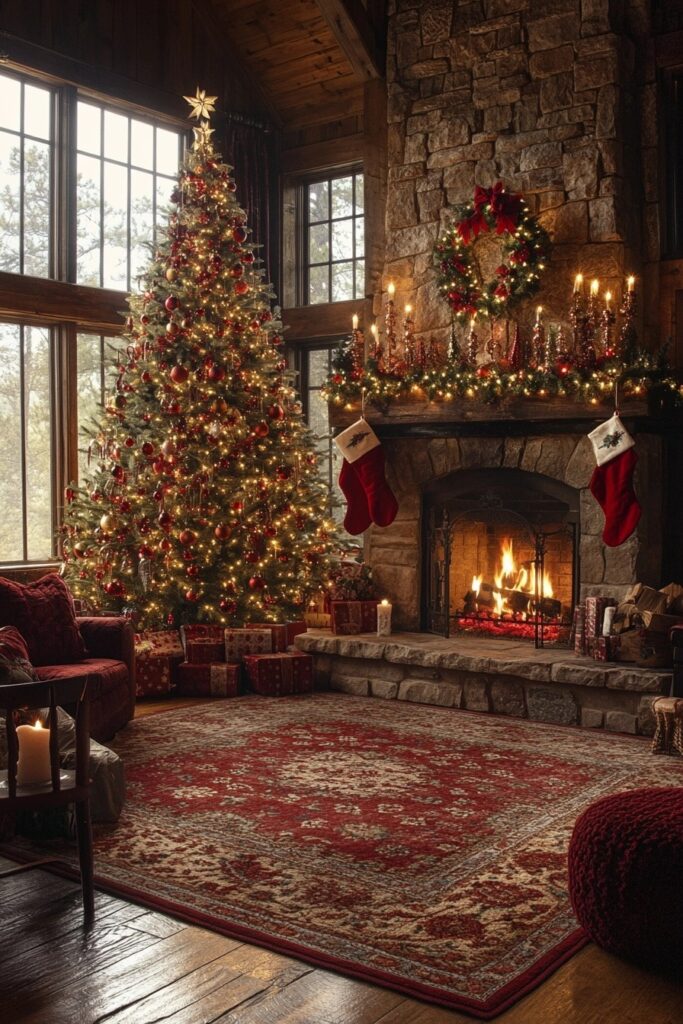 Warm and Cozy Christmas Living Room