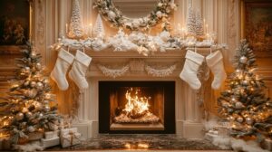 christmas fireplace decor