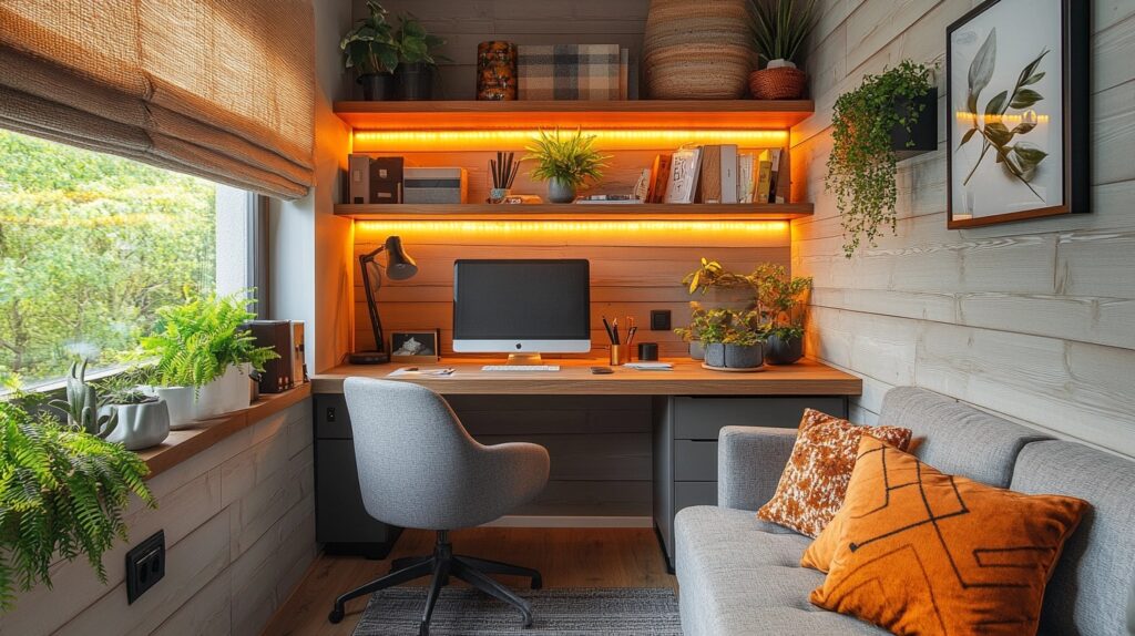 small cabin office