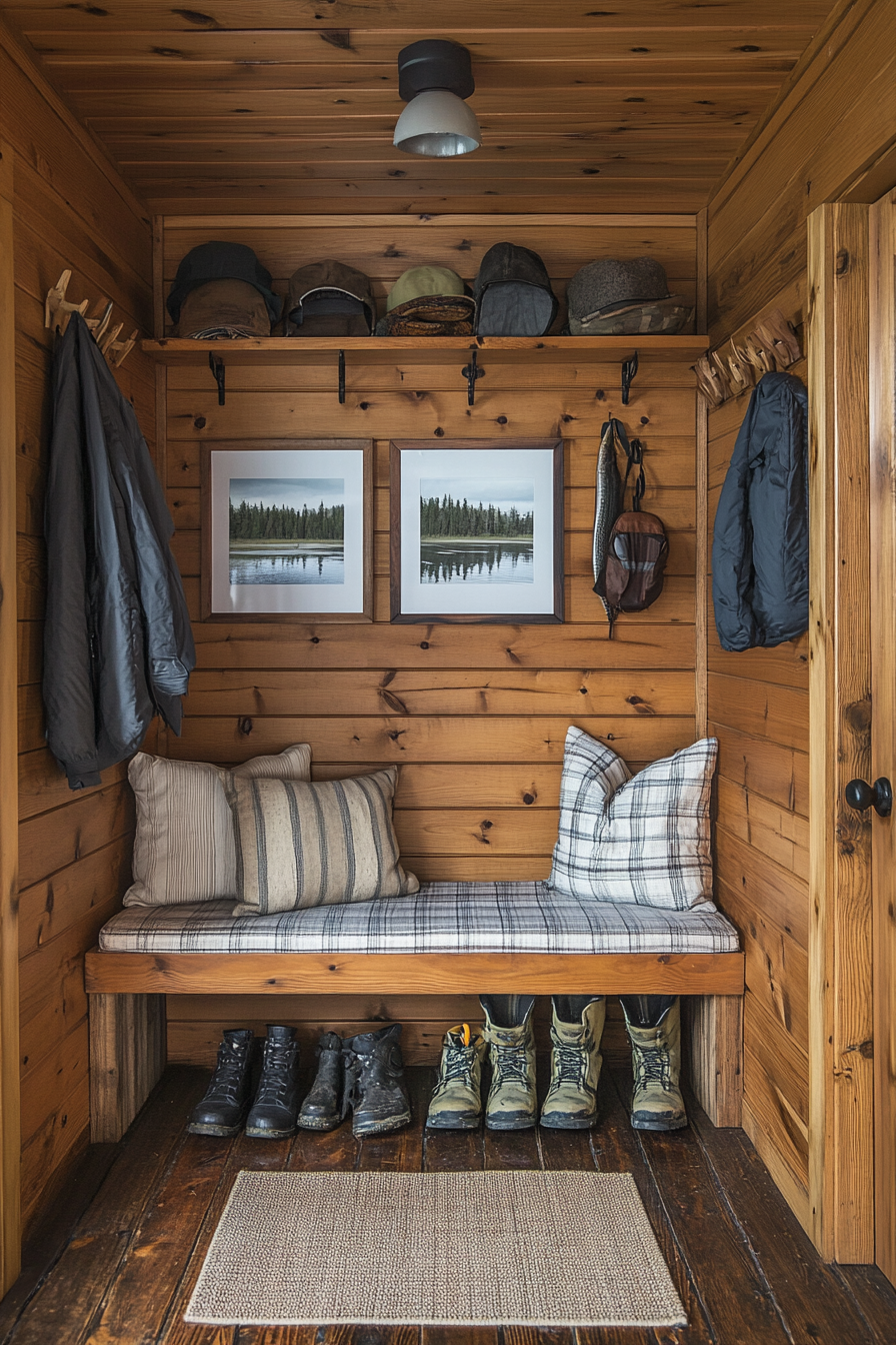 small fishing cabin interior