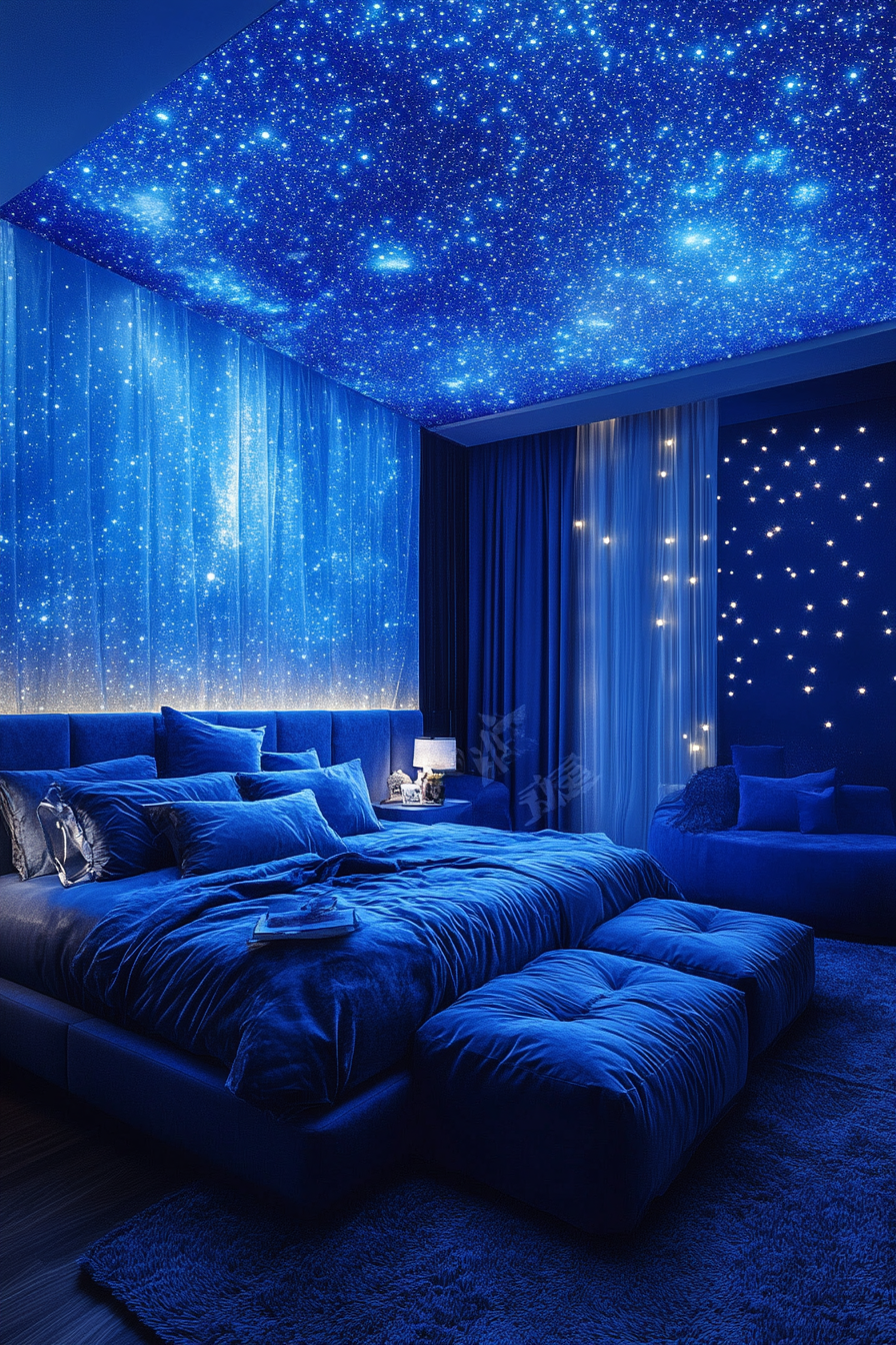 blue fantasy bedroom ideas