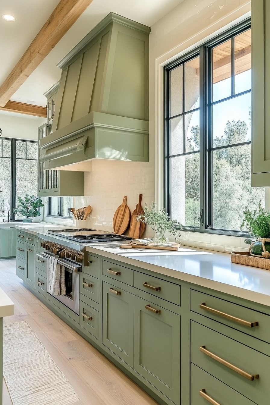 sage green kitchen