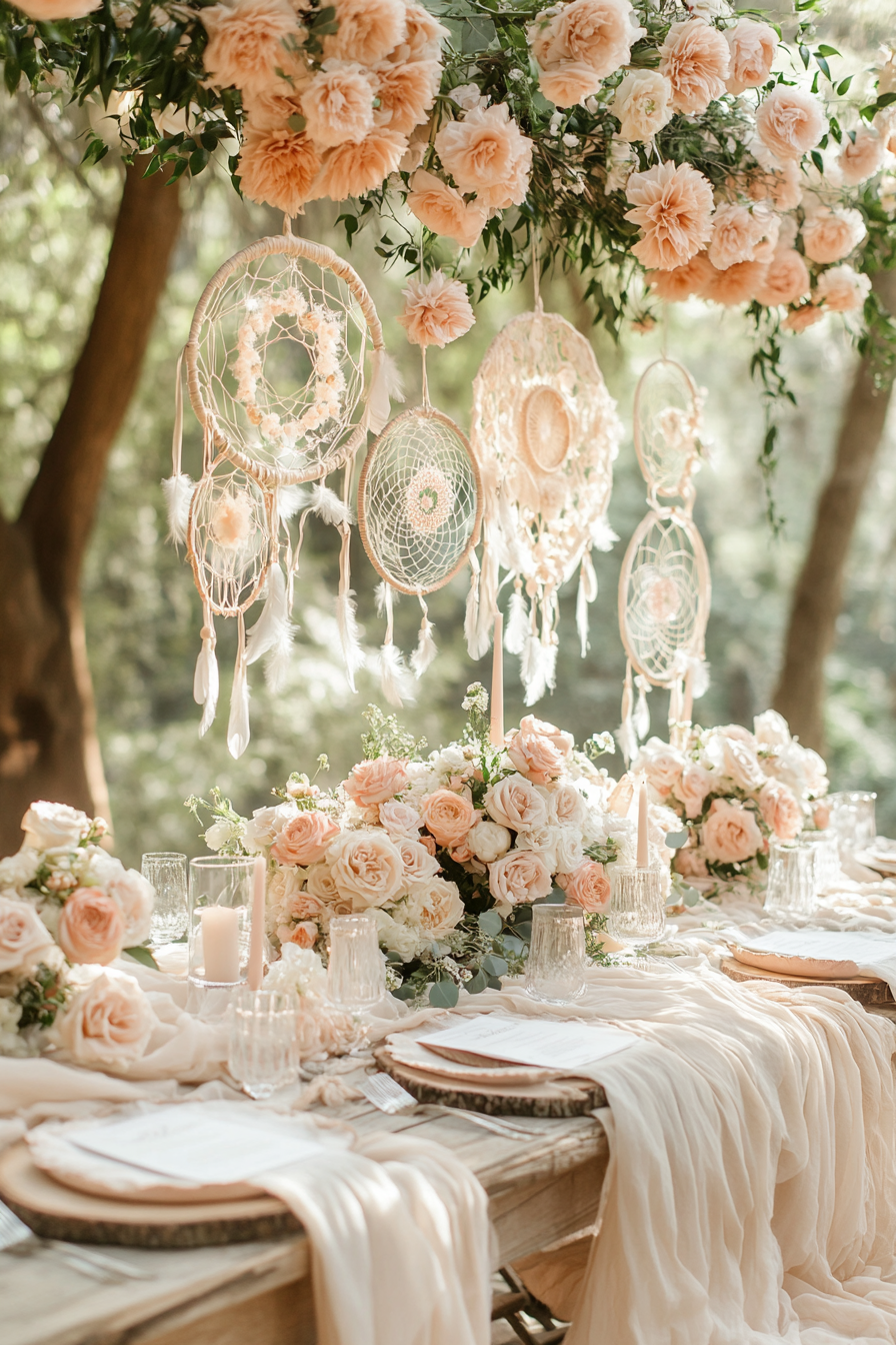 boho wedding table decorations