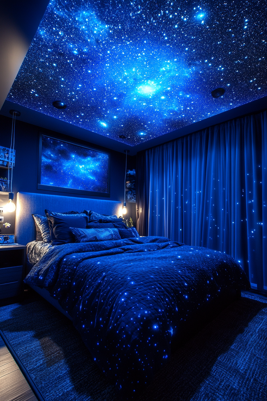 blue fantasy bedroom ideas