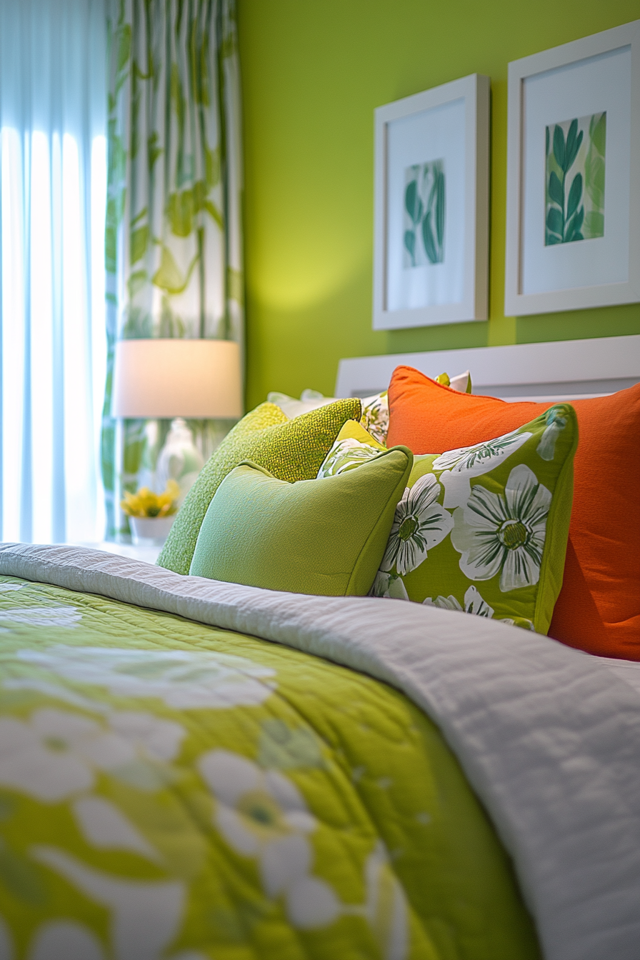 green fantasy bedroom ideas