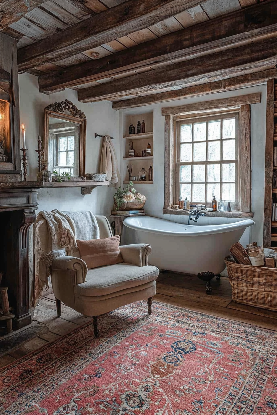 farmhouse style bathroom