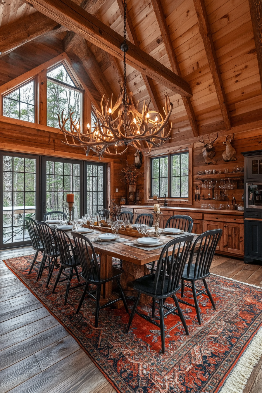 barndominium dining room