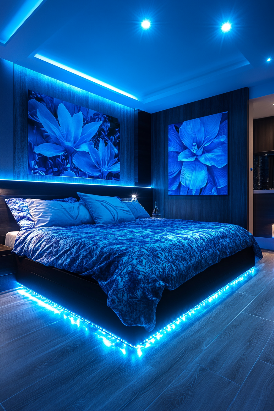 blue fantasy bedroom ideas