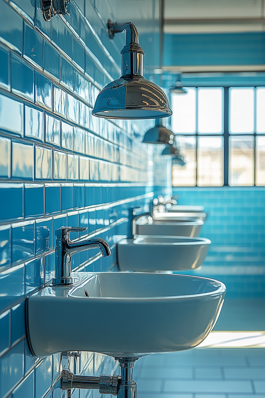 yellow and blue bathroom ideas