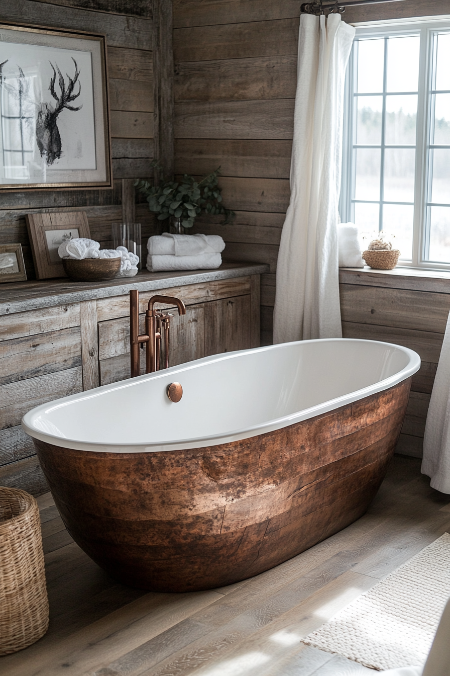 farmhouse style bathroom