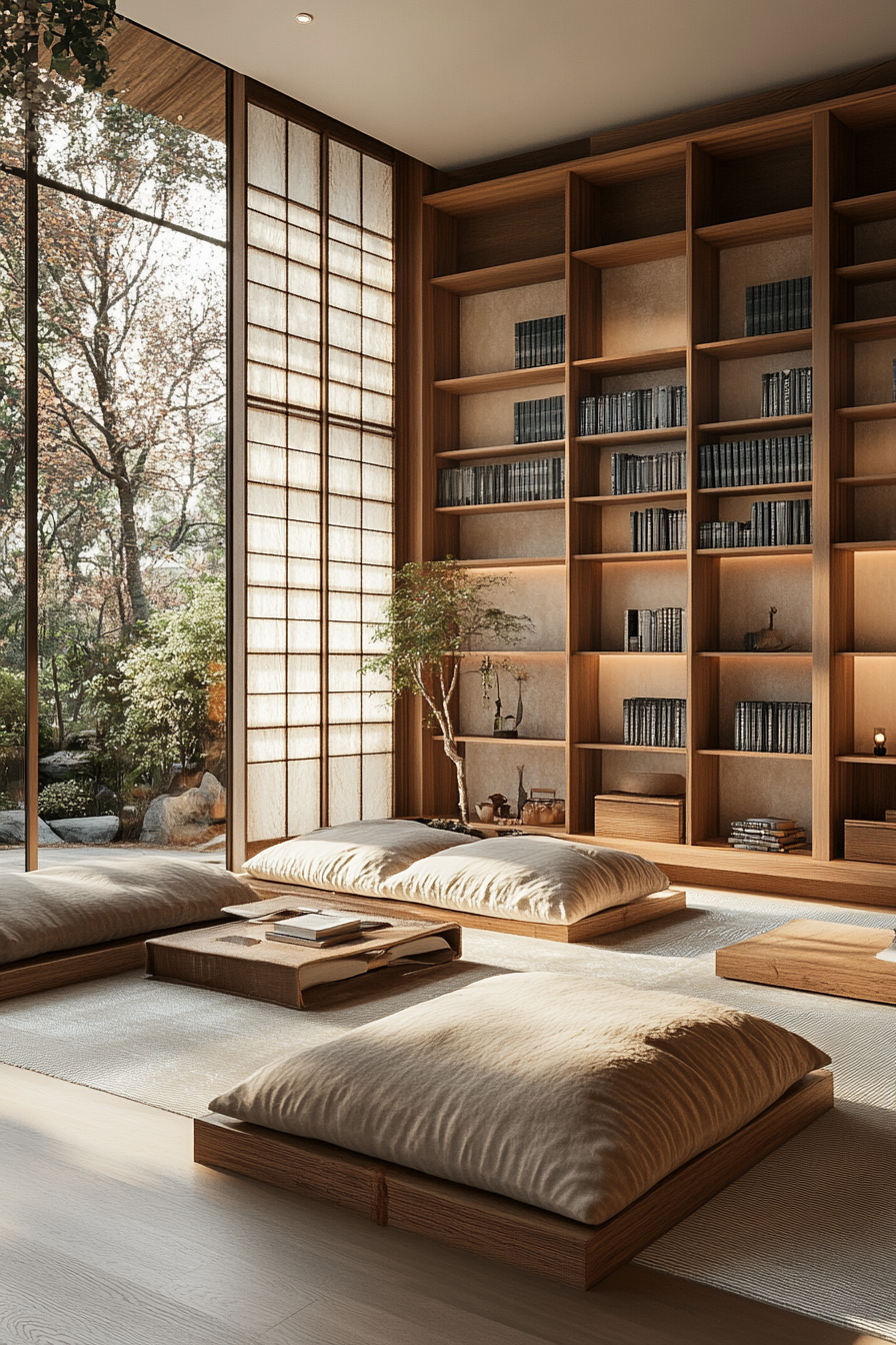 wabi sabi japandi living room