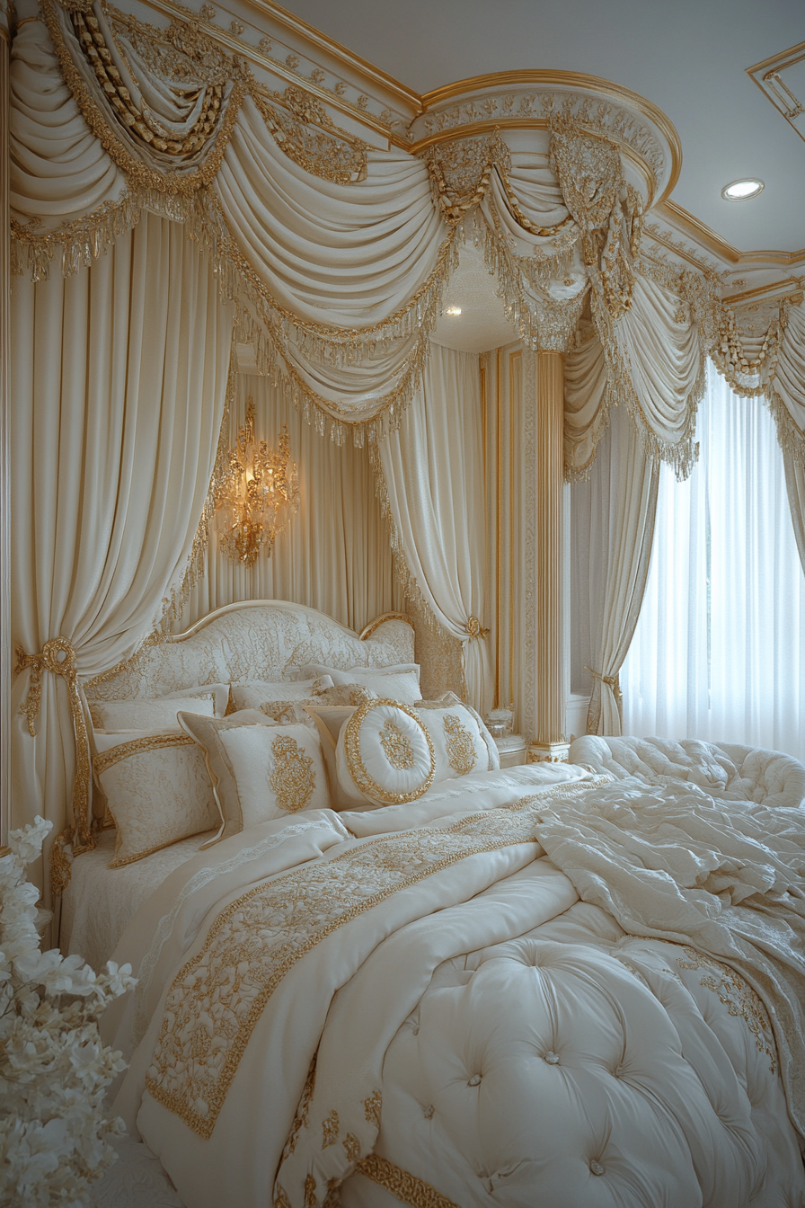 white fantasy bedroom ideas