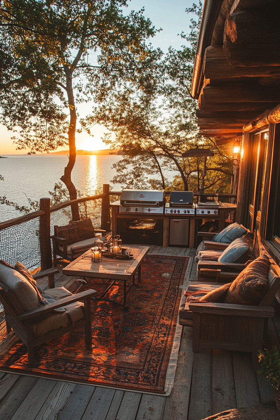 small fishing cabin interior