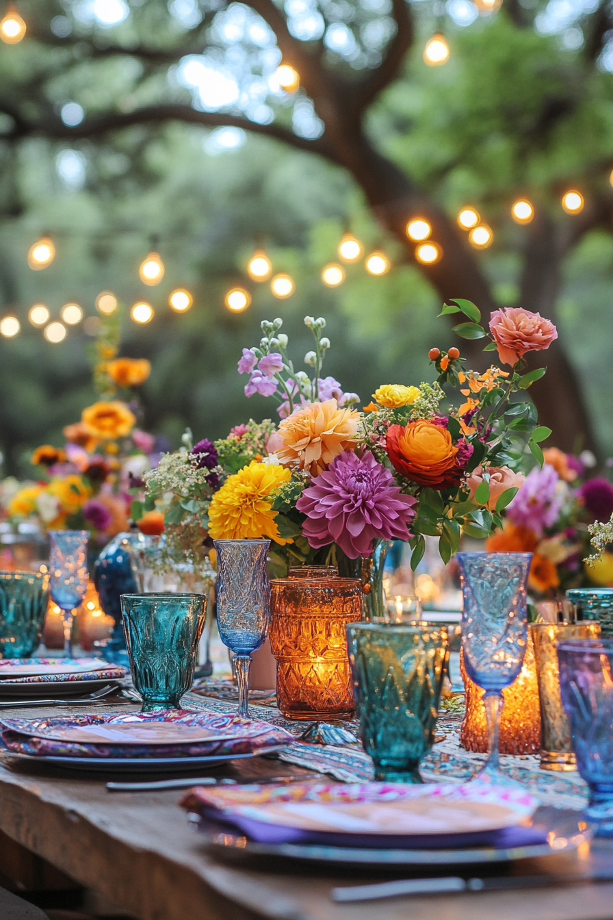 boho wedding table decorations