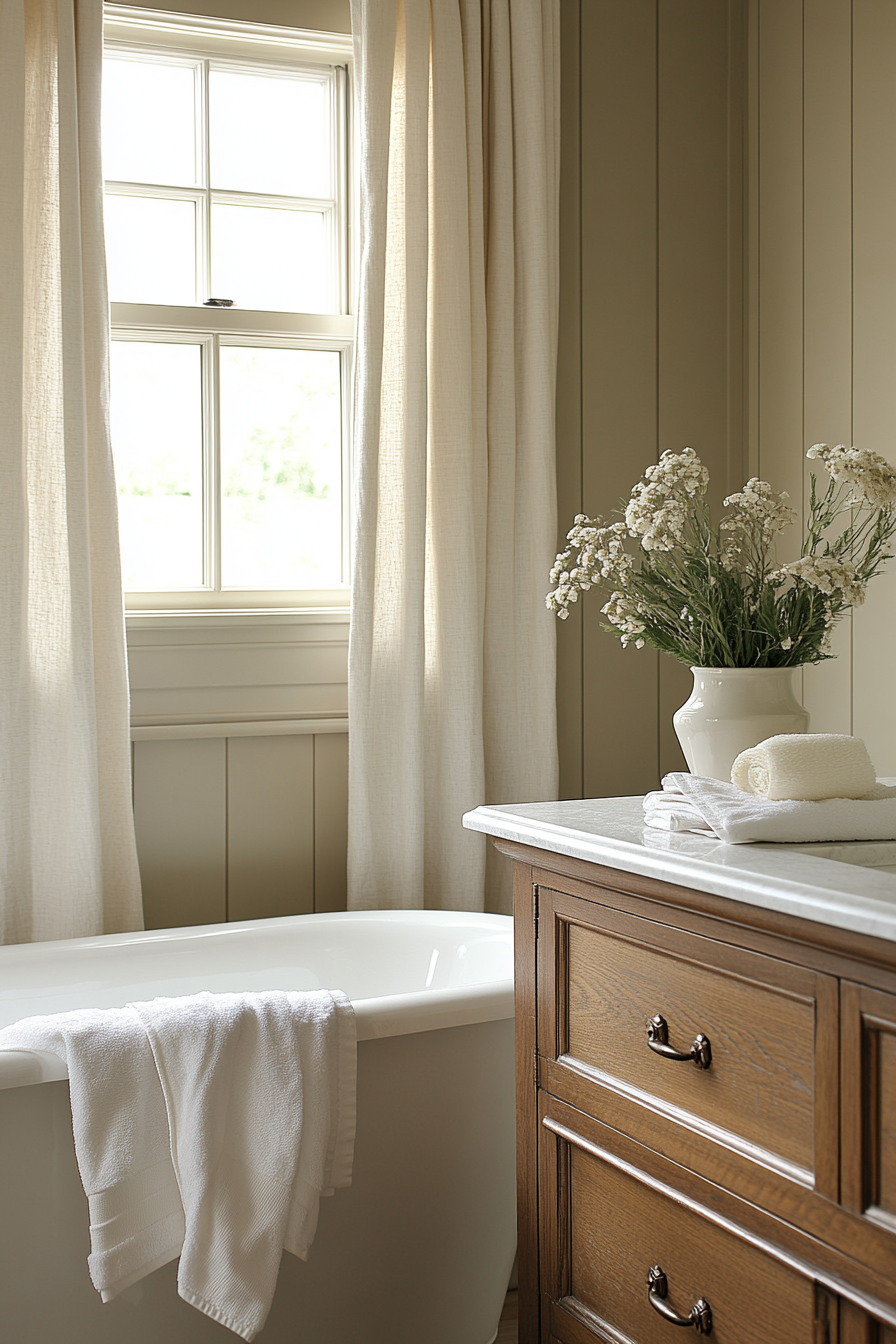 farmhouse style bathroom