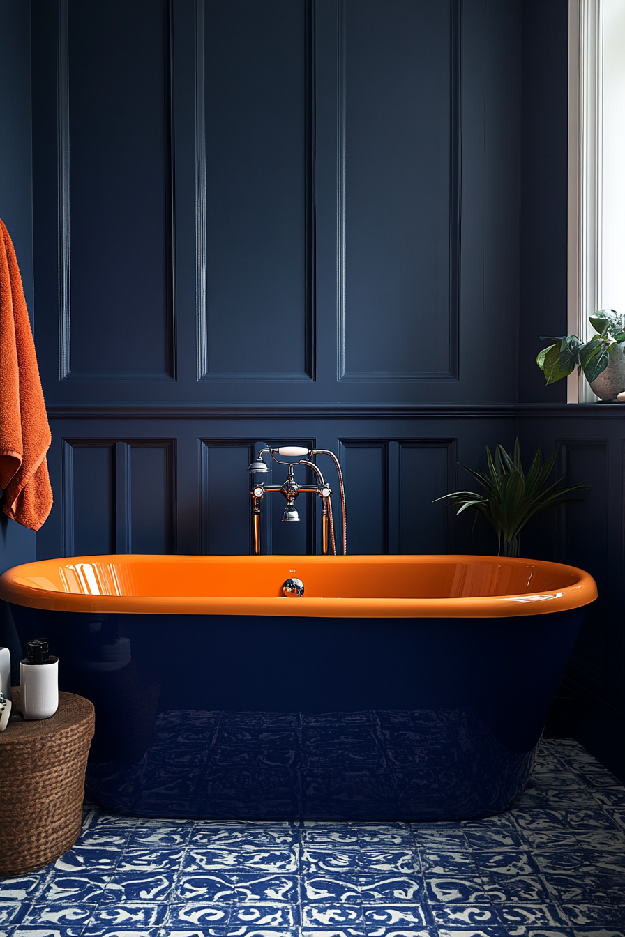 yellow and blue bathroom ideas