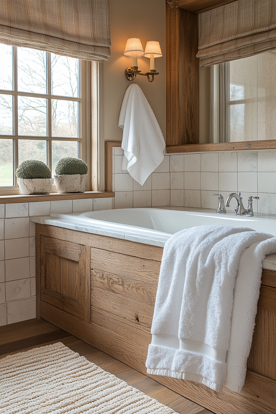 farmhouse style bathroom