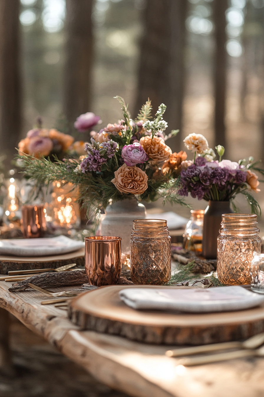 boho wedding table decorations