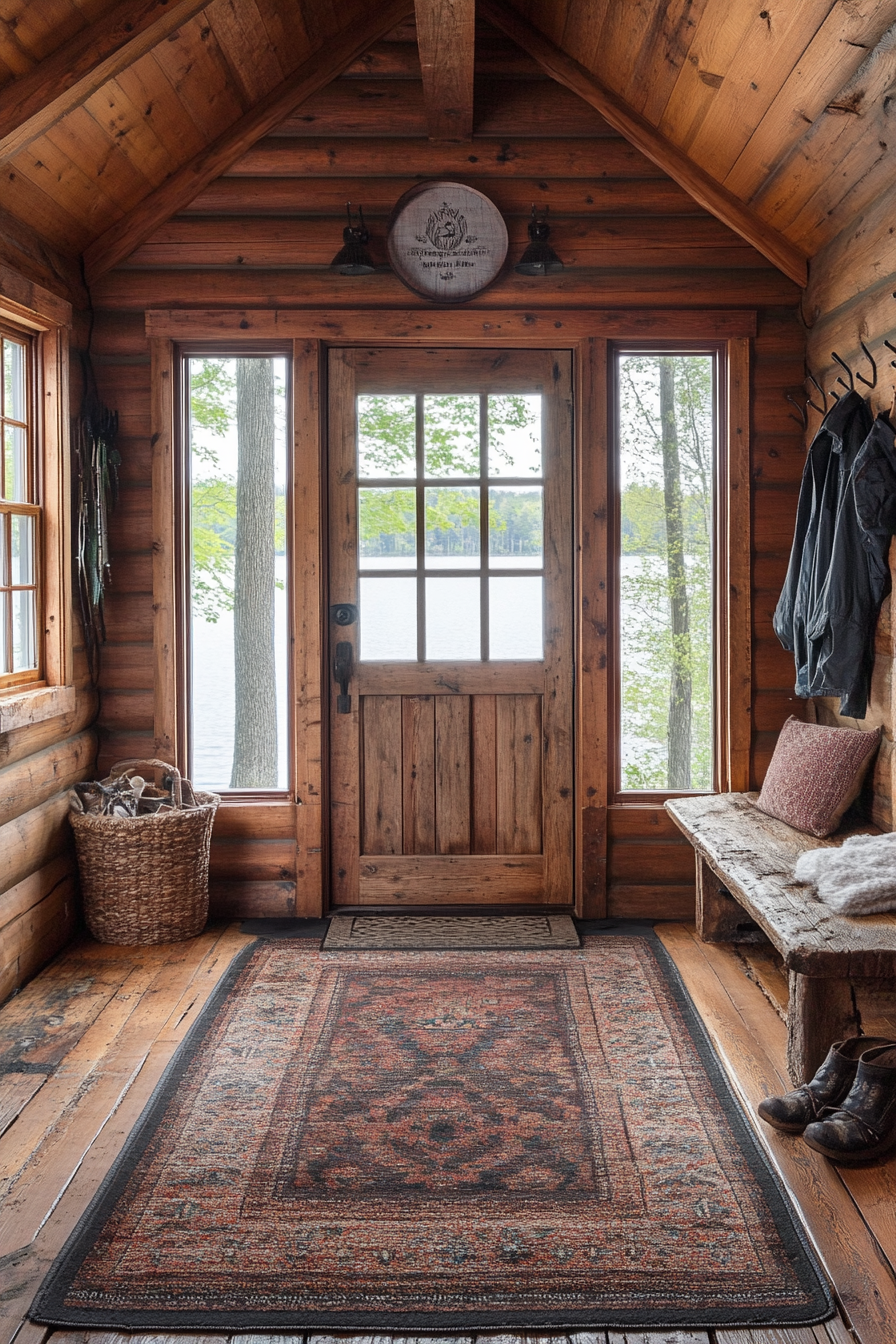 small fishing cabin interior