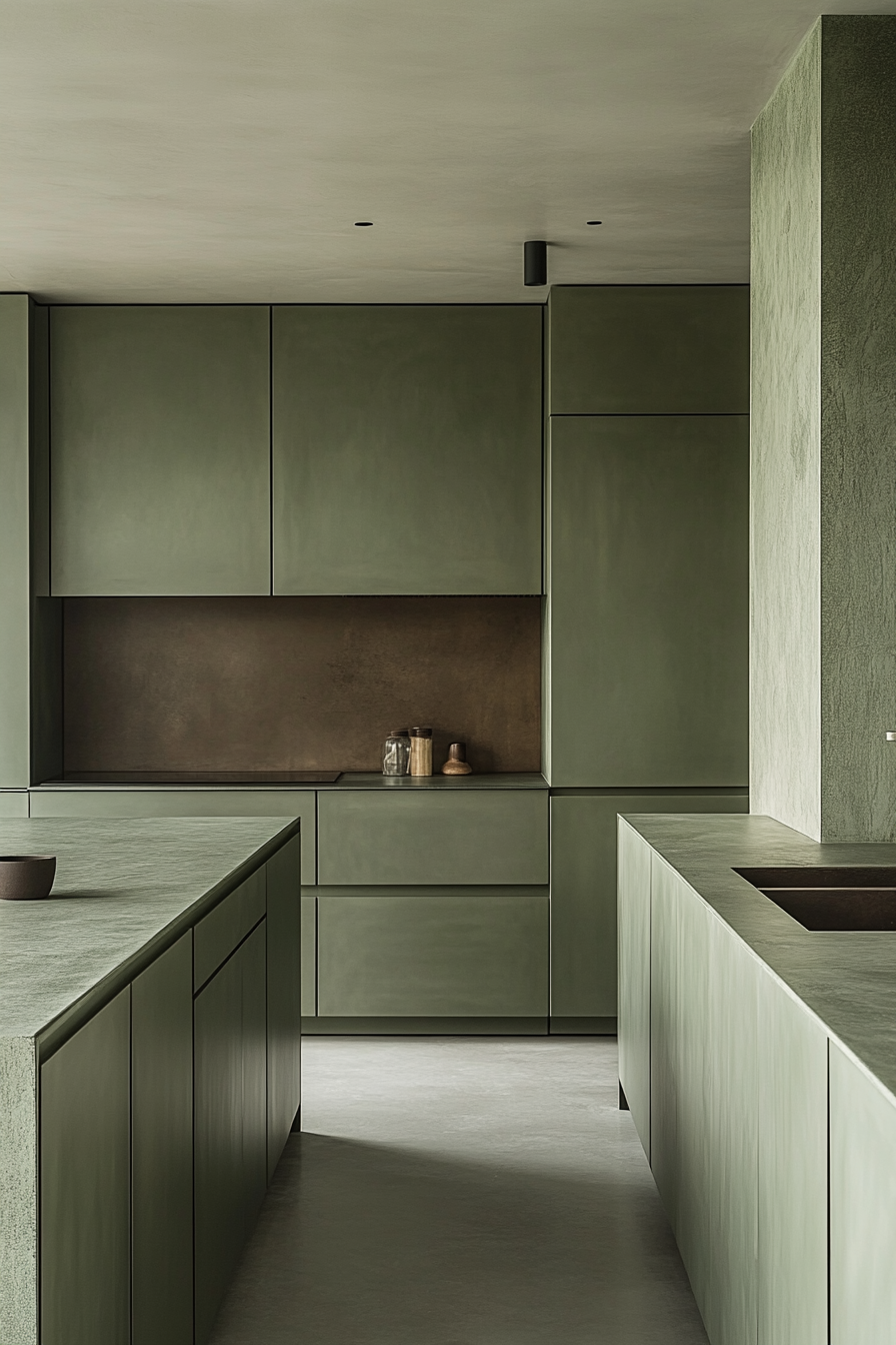 sage green kitchen