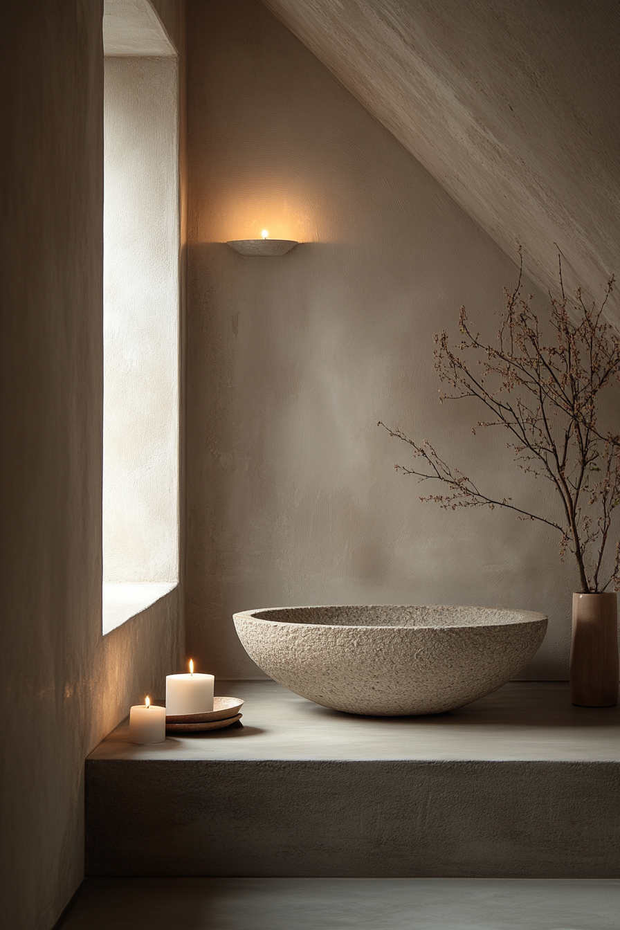 wabi sabi bathroom