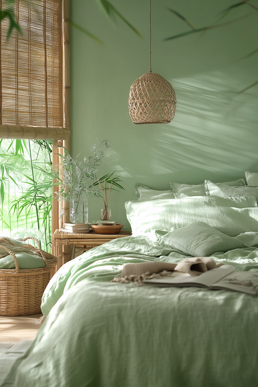 green fantasy bedroom ideas