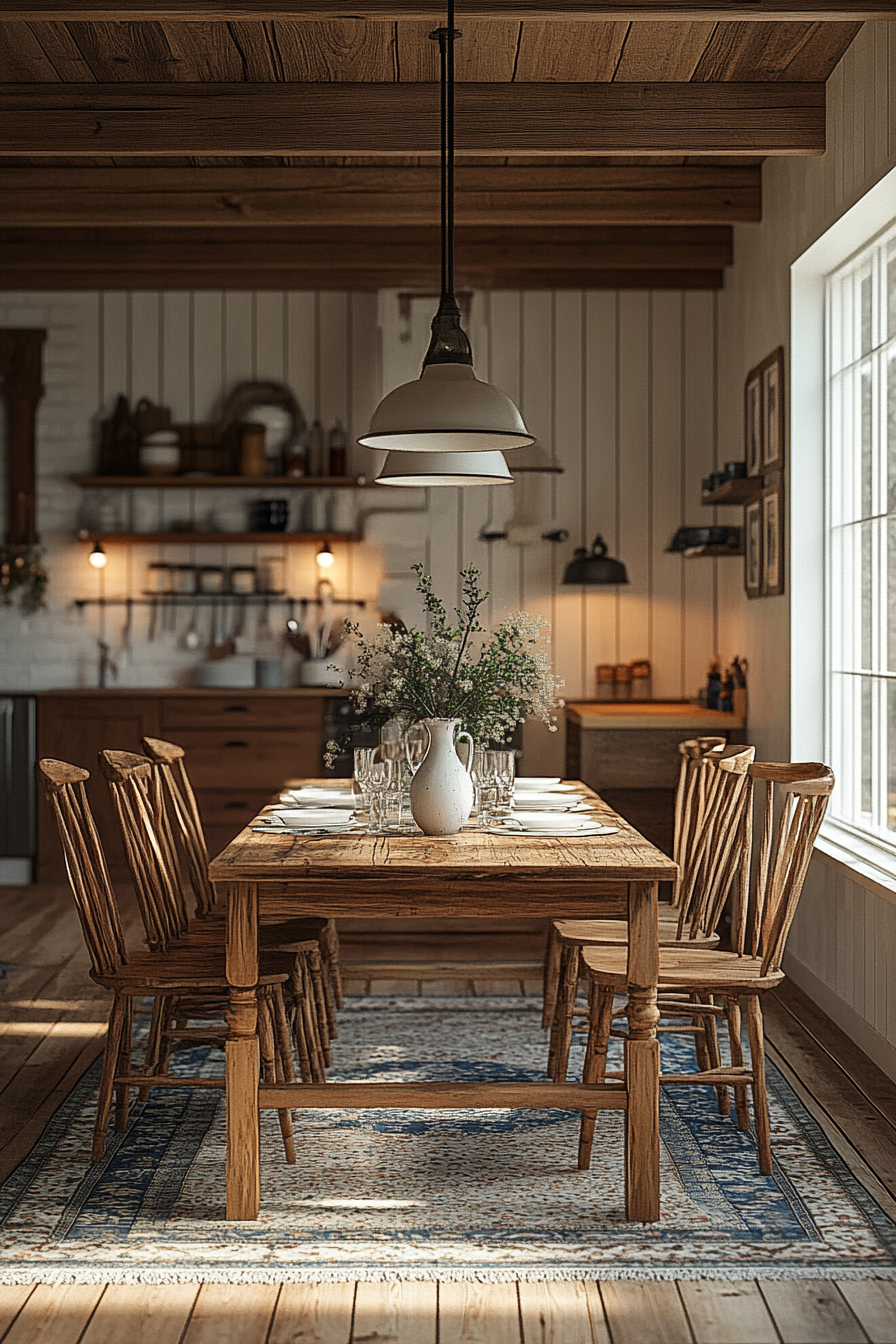 barndominium dining room