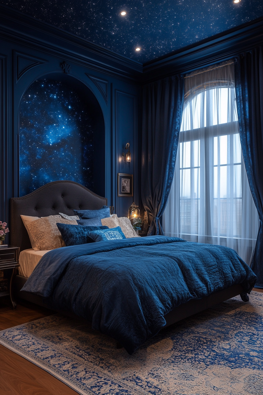 blue fantasy bedroom ideas