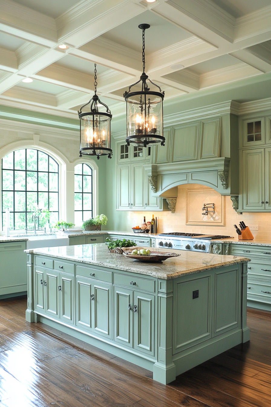 sage green kitchen