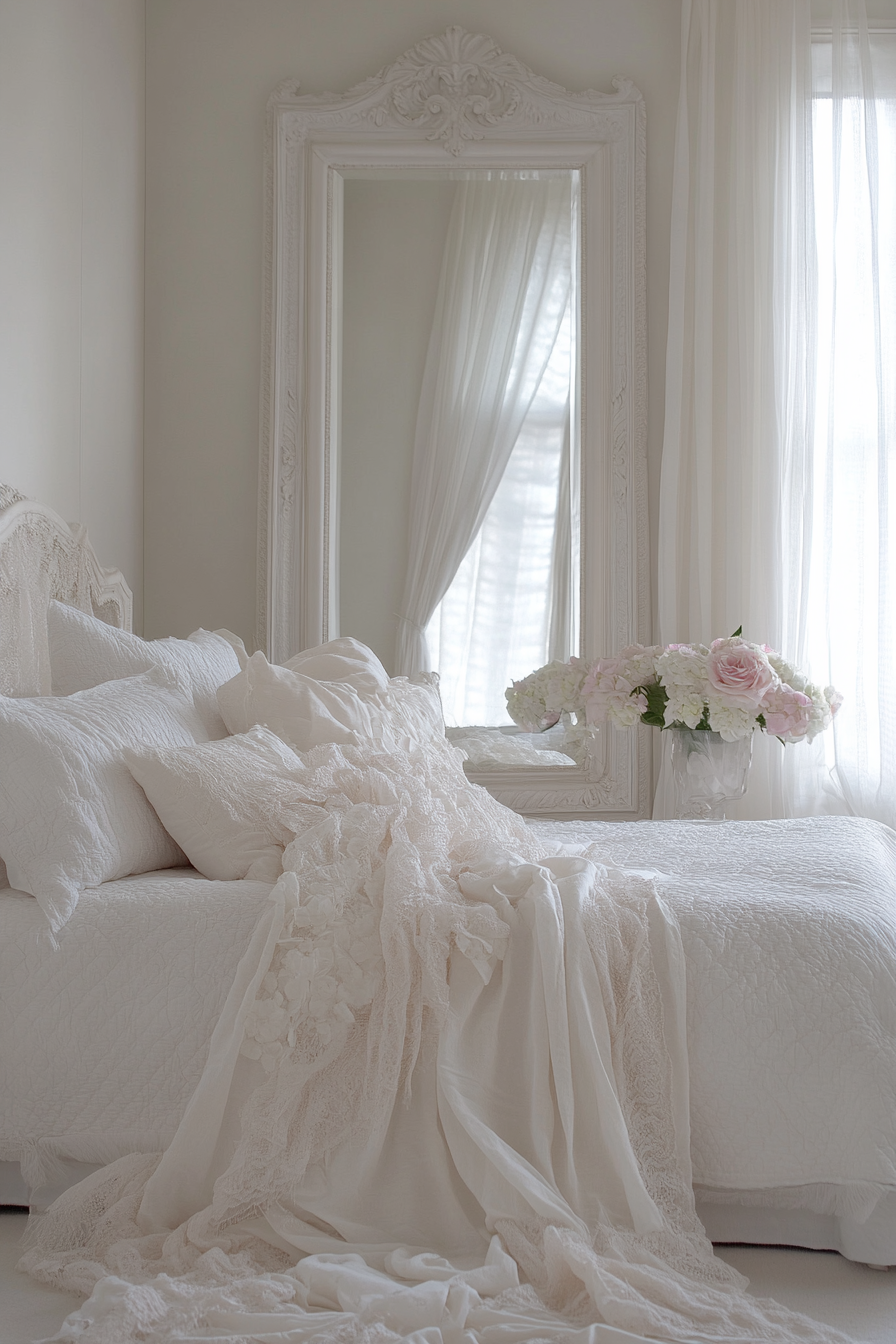 white fantasy bedroom ideas