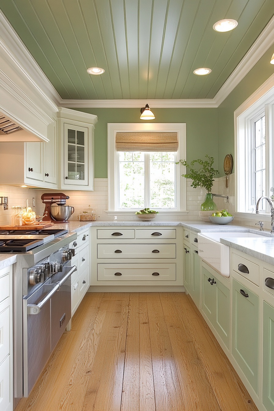 sage green kitchen