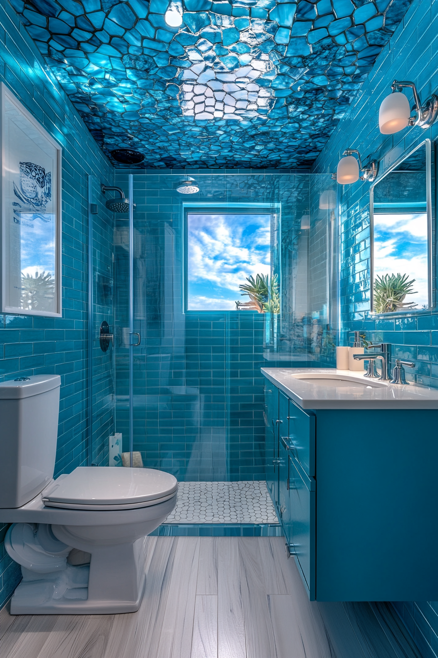 blue bathroom decor ideas