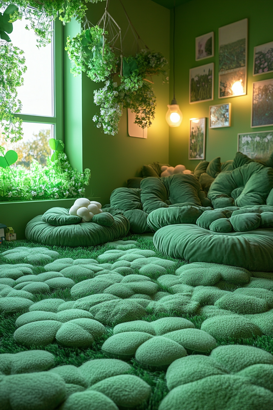 green fantasy bedroom ideas