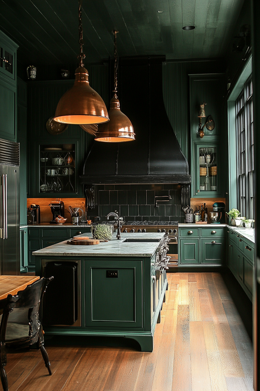 sage green kitchen