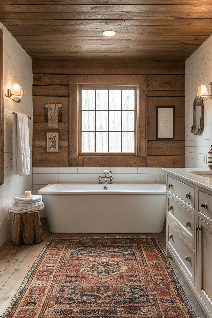 farmhouse style bathroom