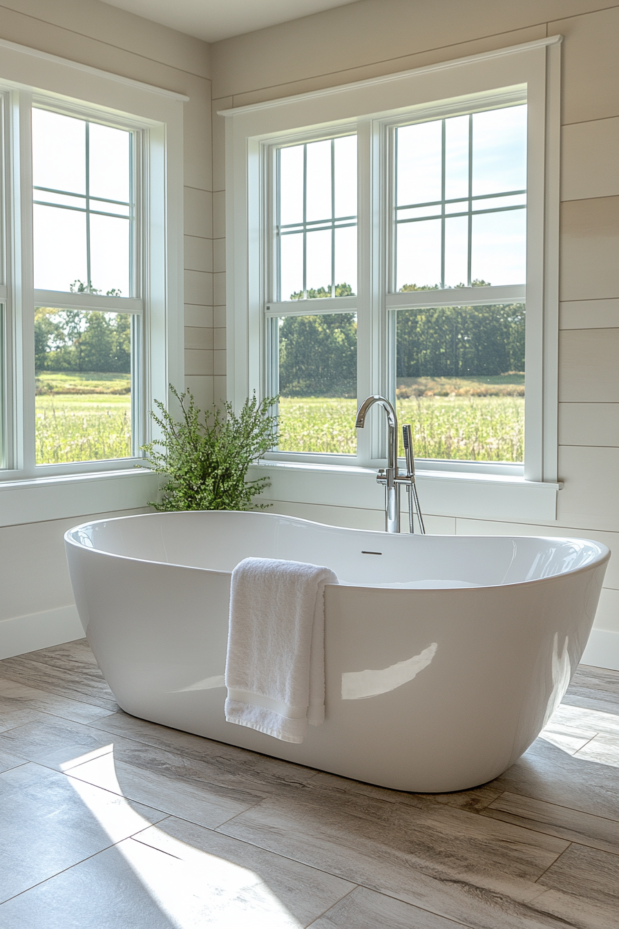 farmhouse style bathroom