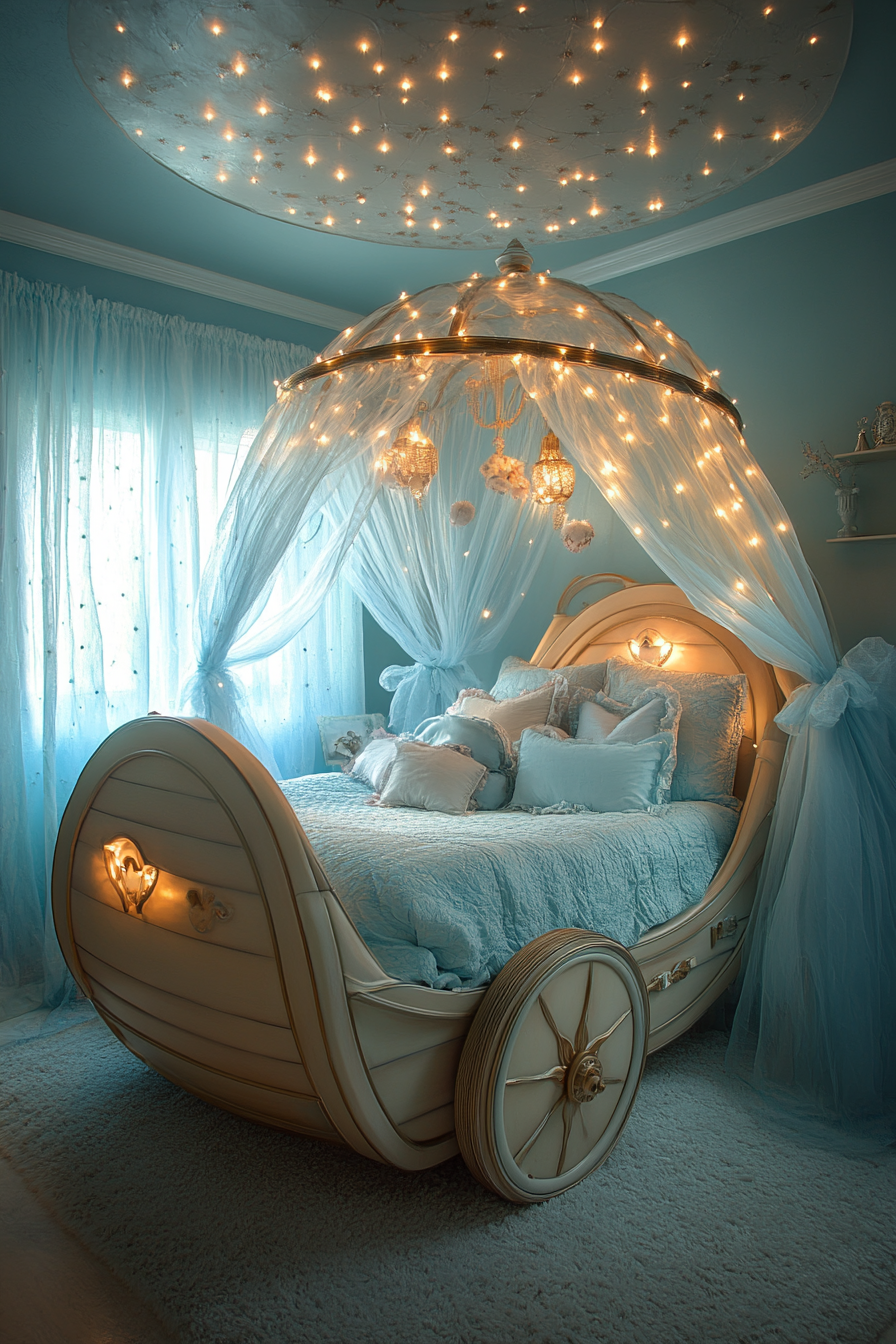 blue fantasy bedroom ideas