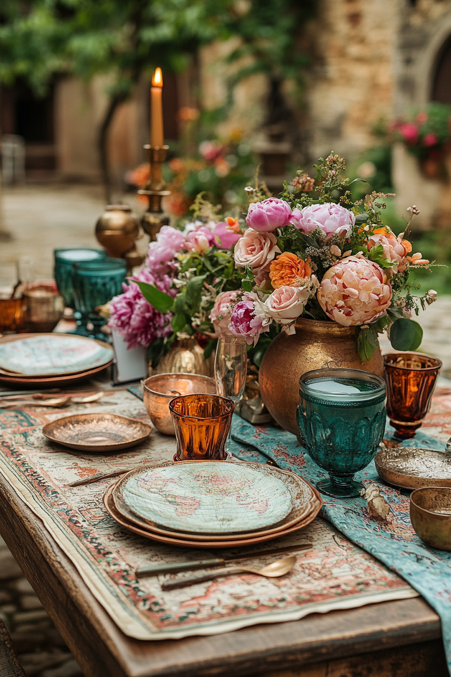 boho wedding table decorations