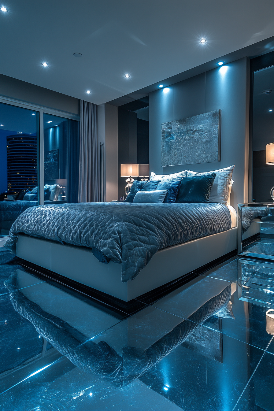 blue fantasy bedroom ideas