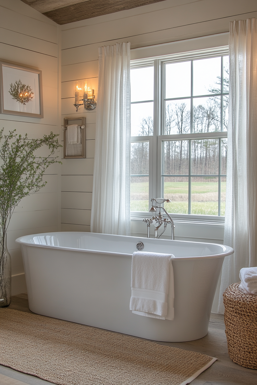 farmhouse style bathroom