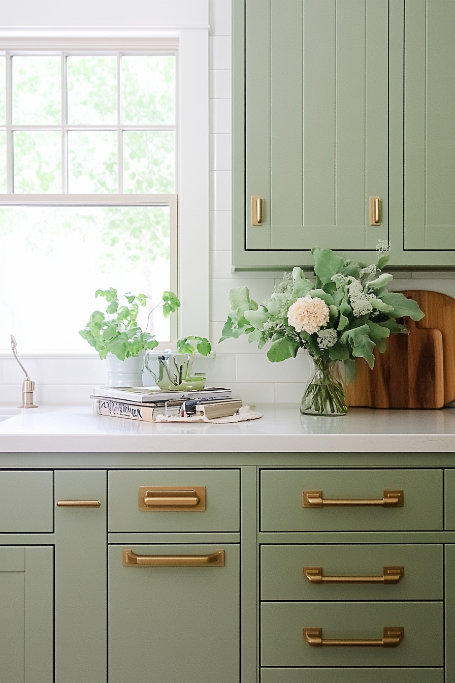 sage green kitchen