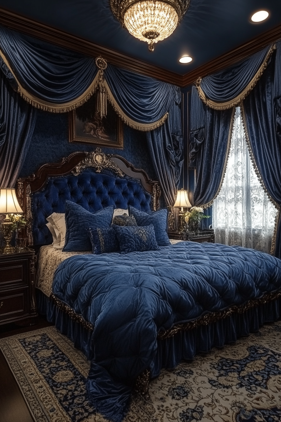 blue fantasy bedroom ideas