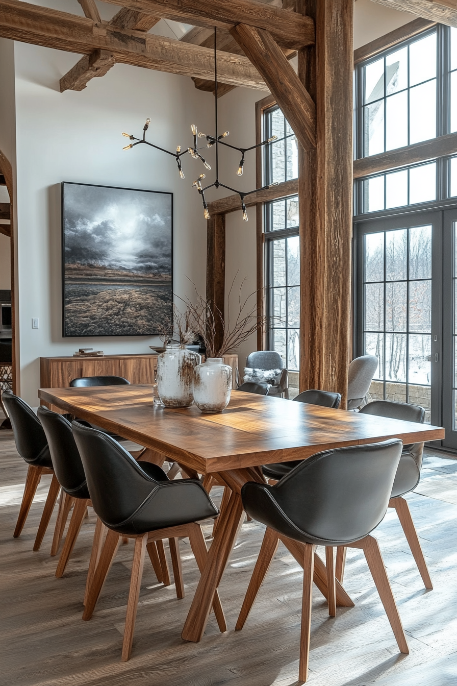 barndominium dining room