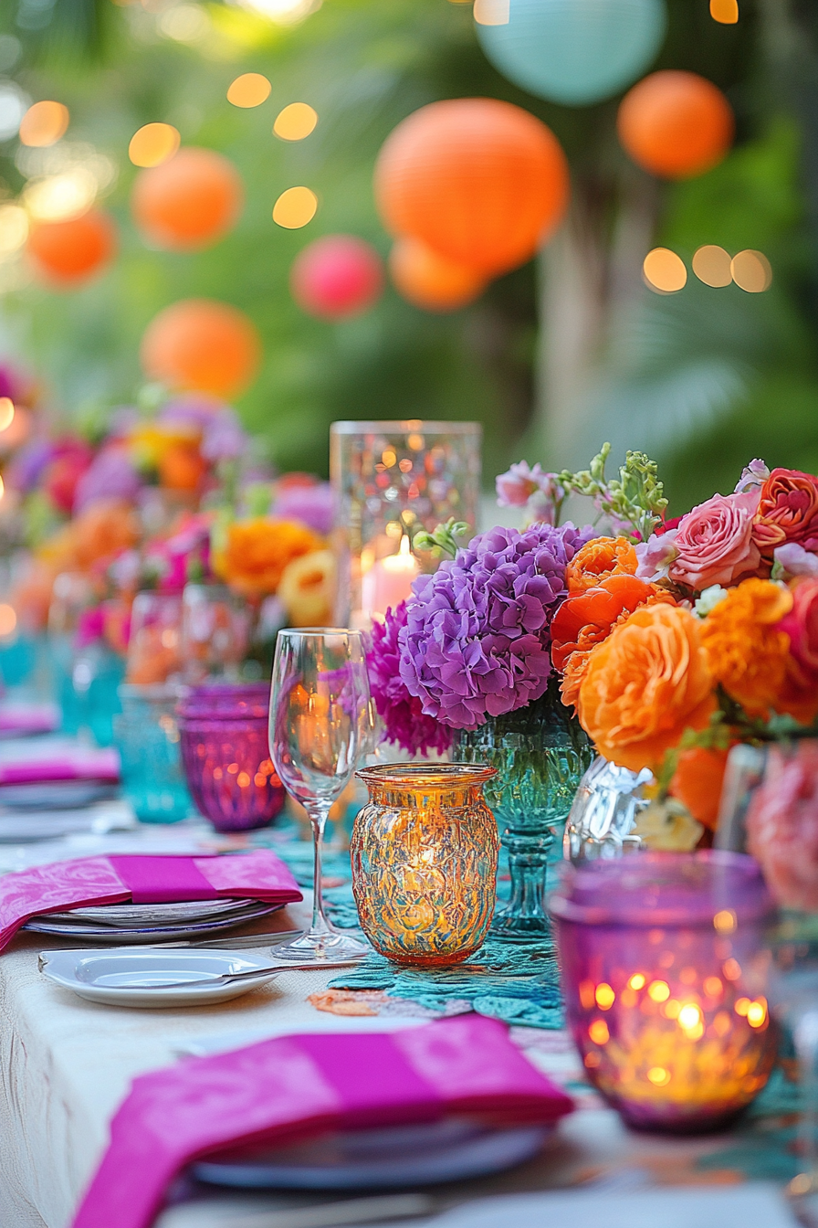 boho wedding table decorations