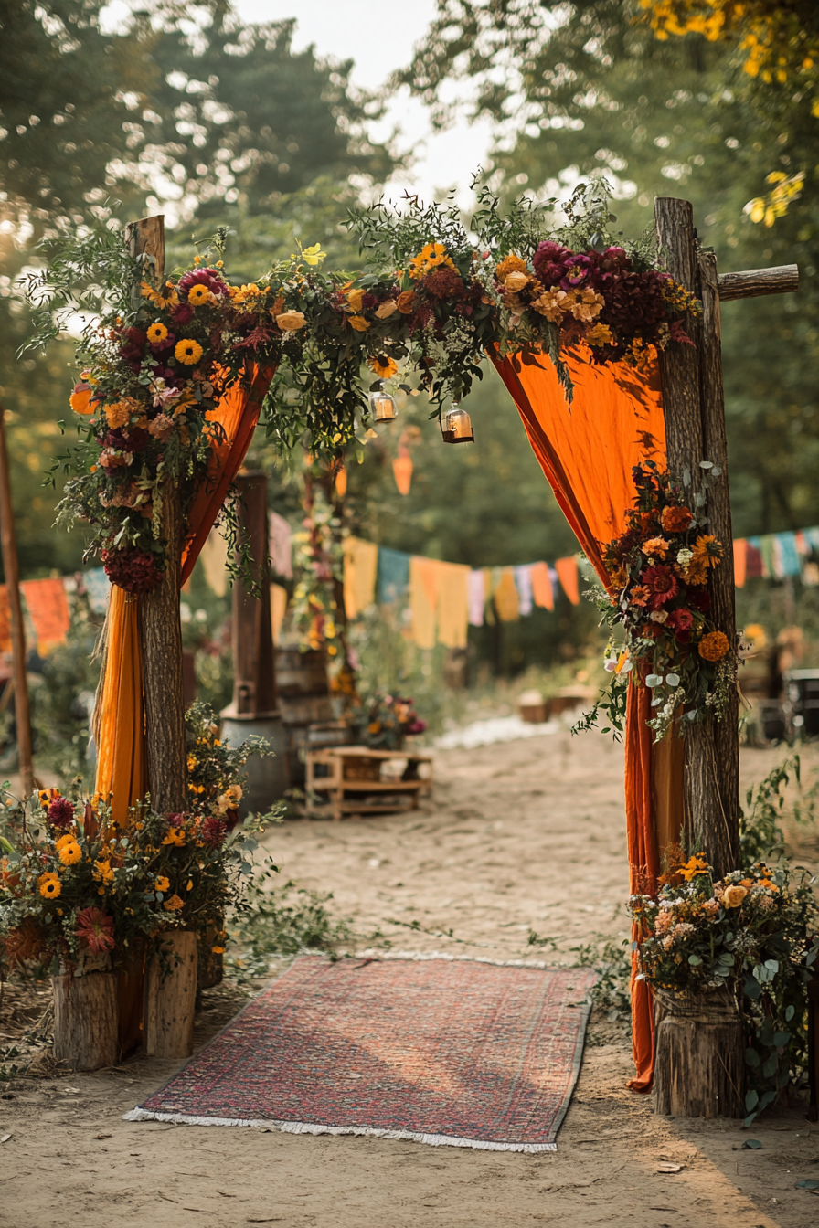 boho wedding arch