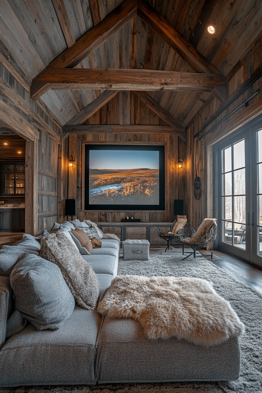 barndominium living room